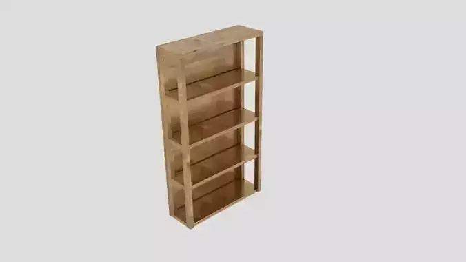  Ana White  Reclaimed Wood Rolling Shelf 2  Low-poly 3D model