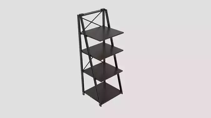Origami Folding Decorative 4-Shelf Rack 