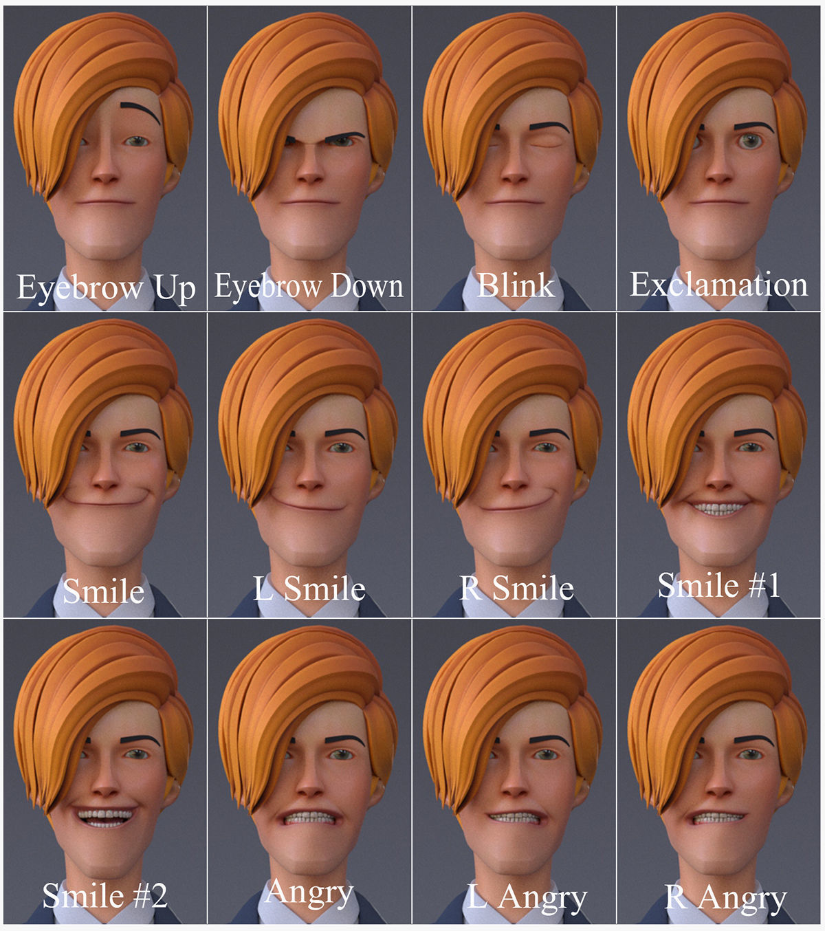 Mickey Cartoon Character  Low-poly 3D model_33