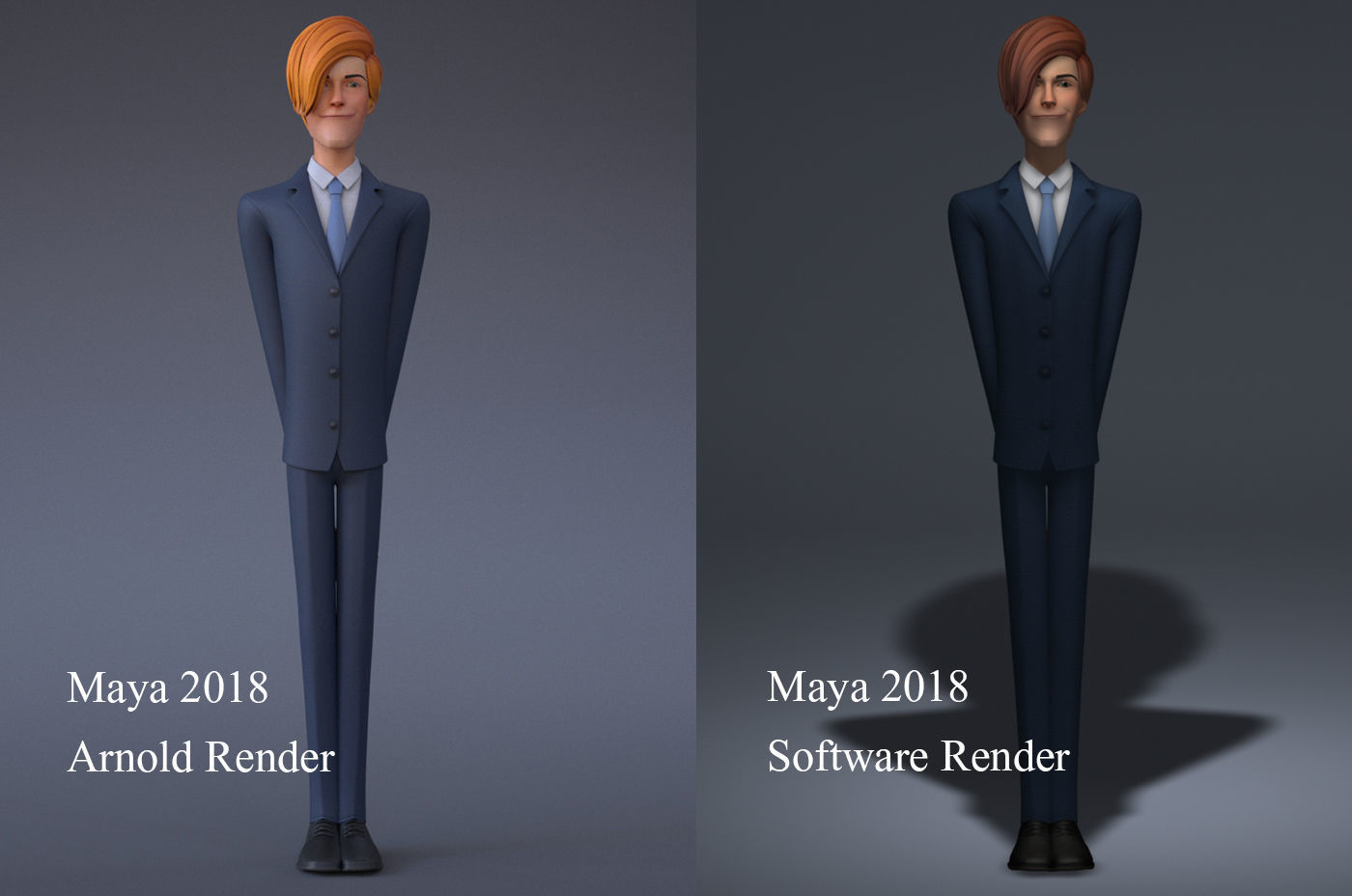 Mickey Cartoon Character  Low-poly 3D model_14