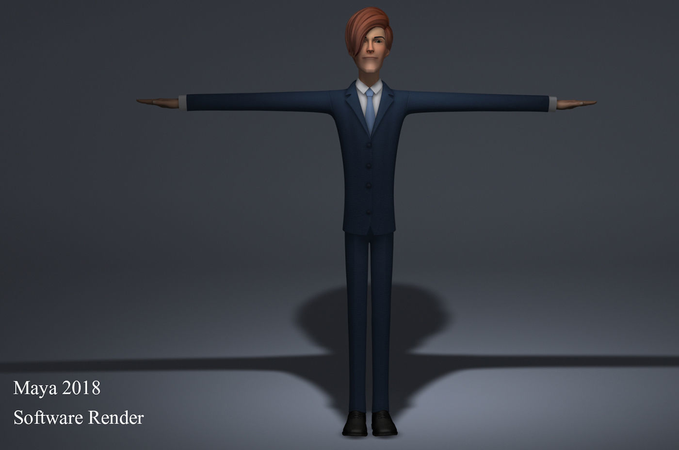 Mickey Cartoon Character  Low-poly 3D model_13