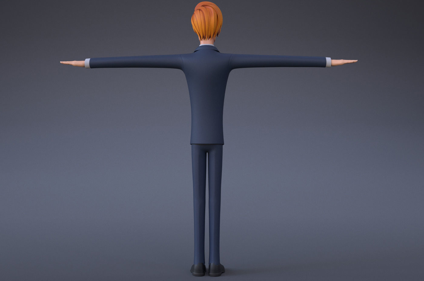 Mickey Cartoon Character  Low-poly 3D model_8