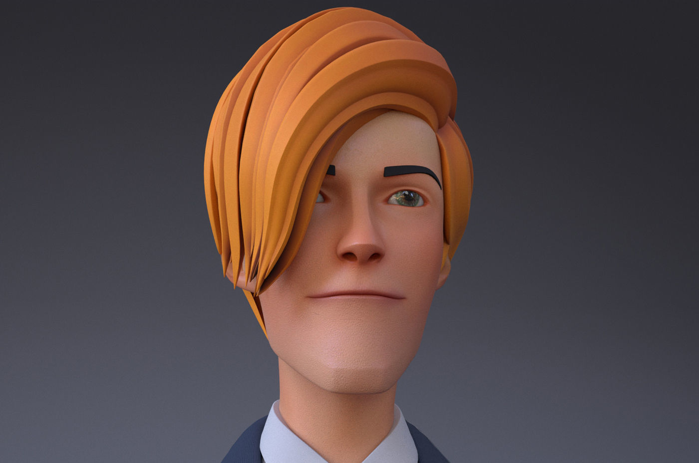 Mickey Cartoon Character  Low-poly 3D model_11