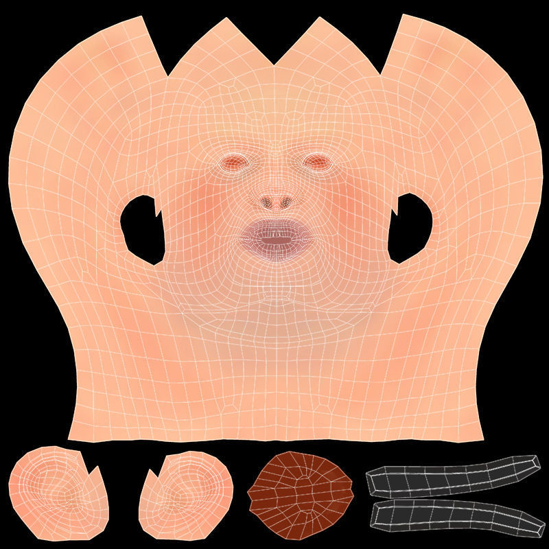 Mickey Cartoon Character  Low-poly 3D model_26