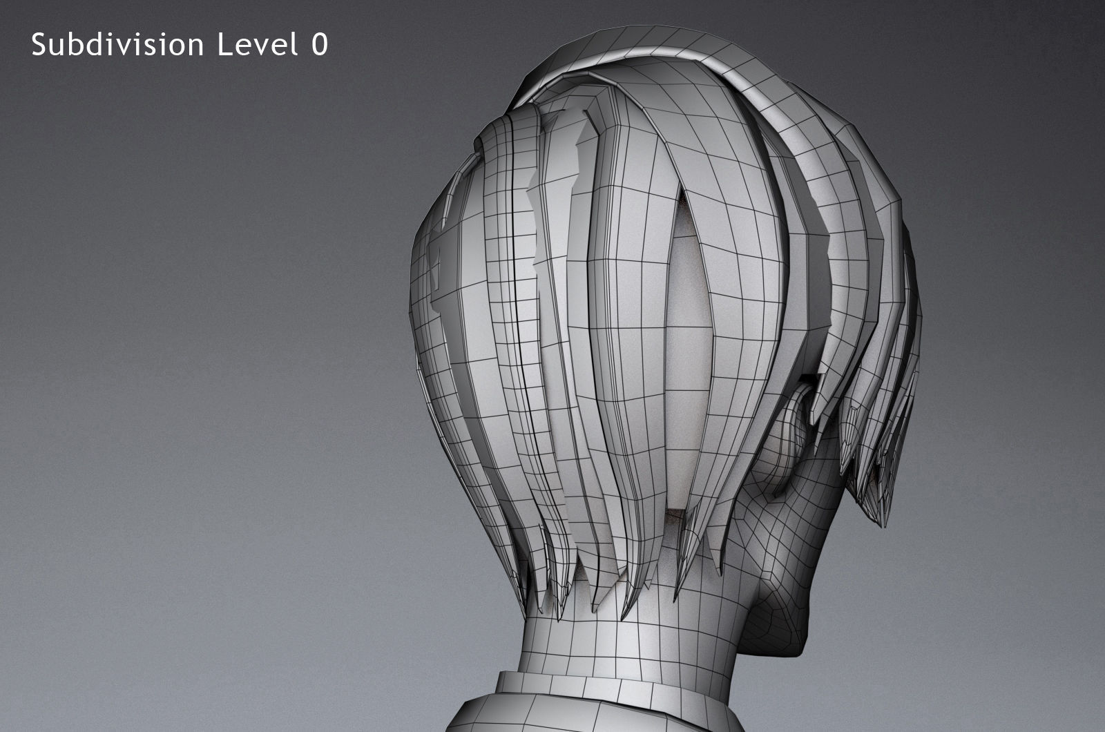 Mickey Cartoon Character  Low-poly 3D model_19