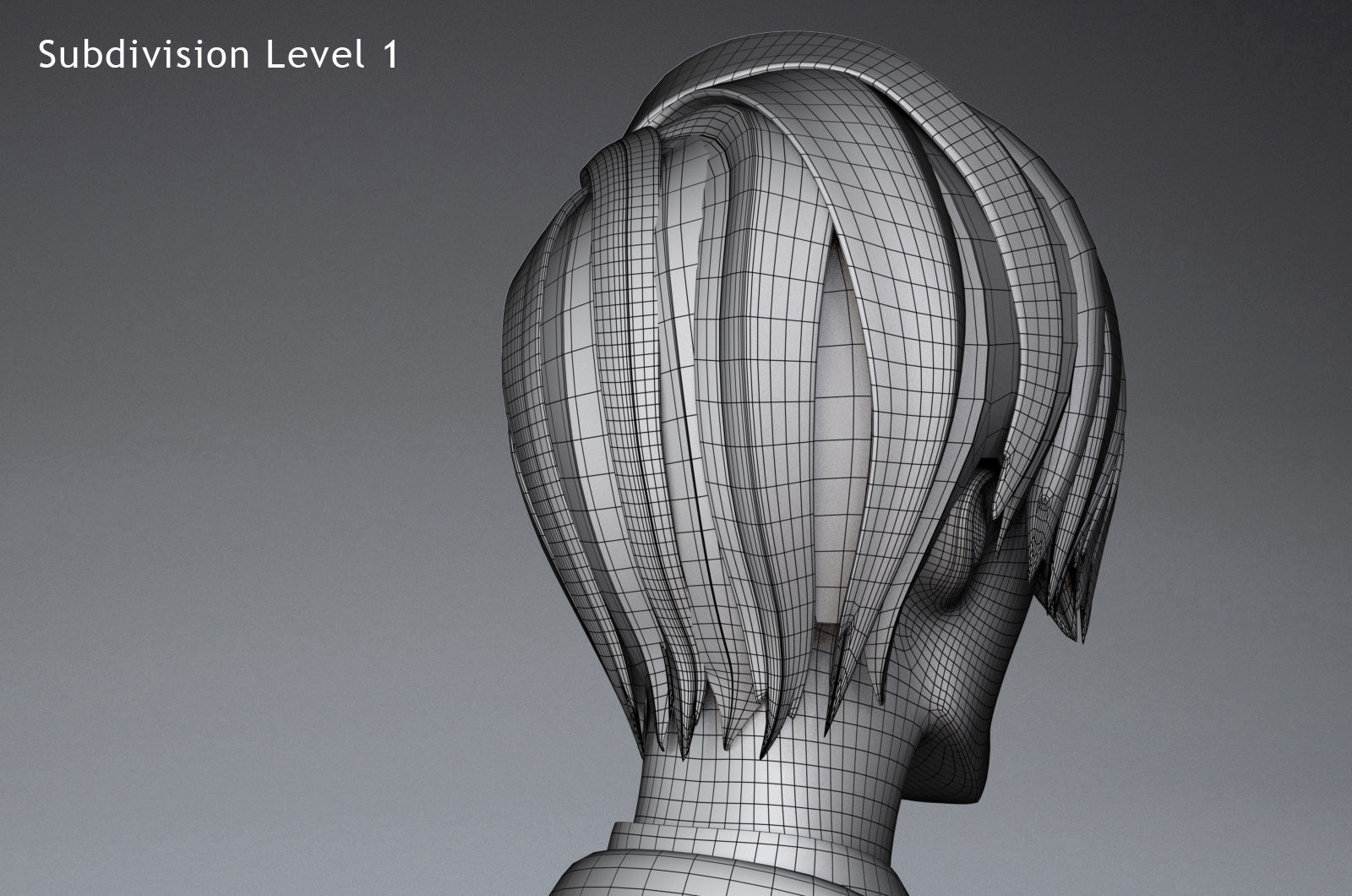 Mickey Cartoon Character  Low-poly 3D model_20