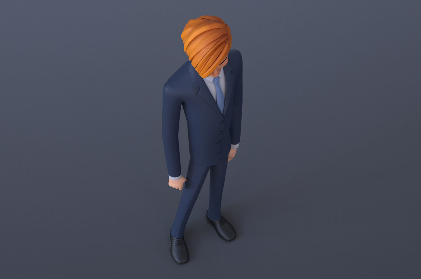 Mickey Cartoon Character  Low-poly 3D model_9