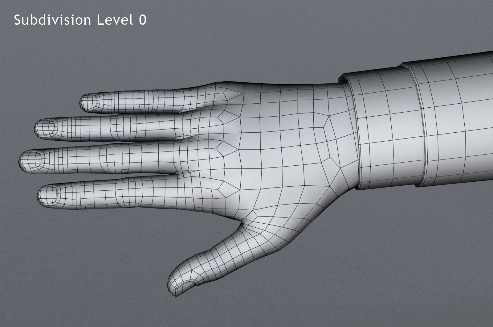 Mickey Cartoon Character  Low-poly 3D model_25