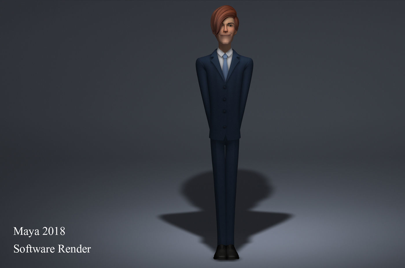 Mickey Cartoon Character  Low-poly 3D model_15