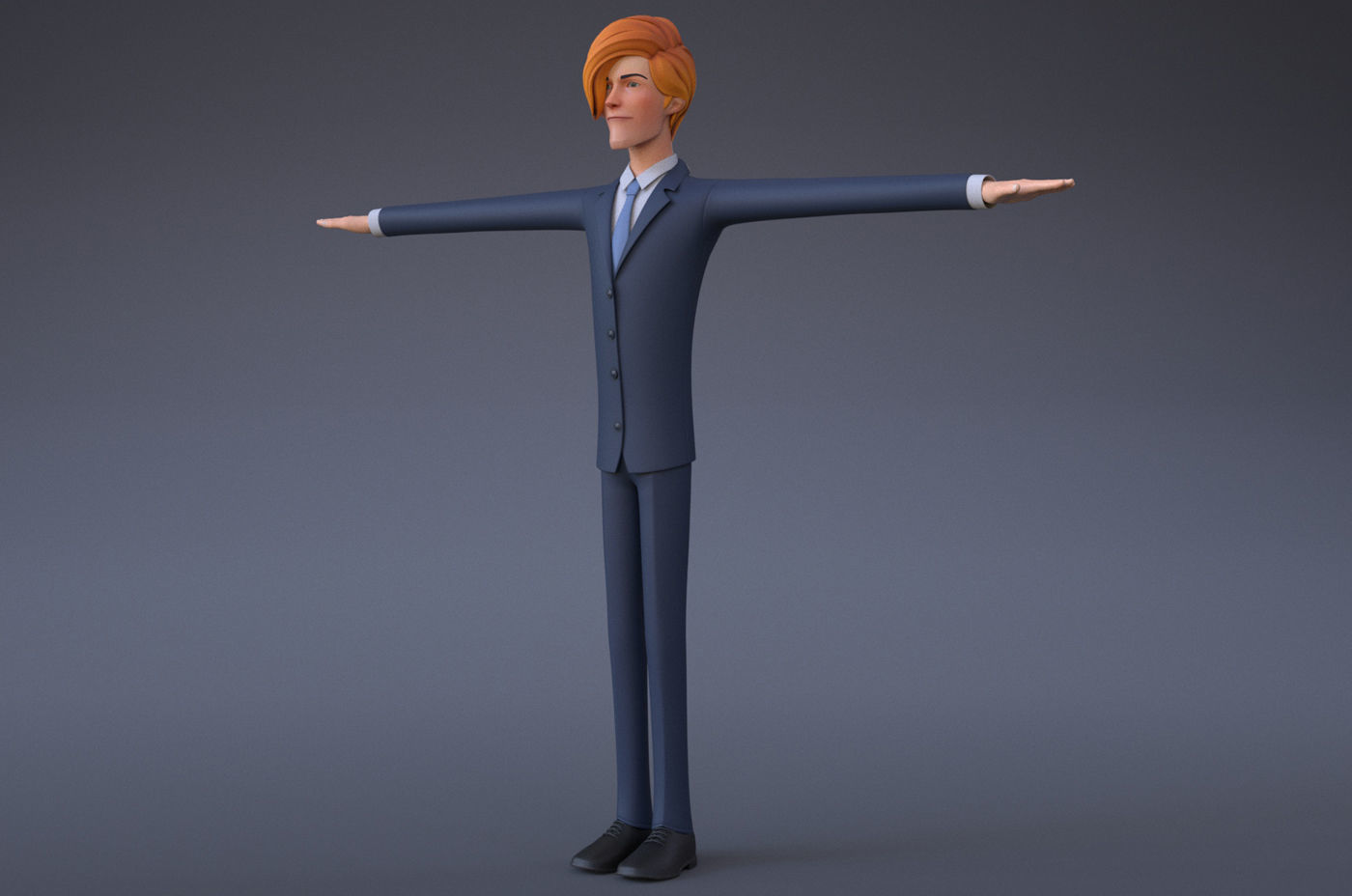 Mickey Cartoon Character  Low-poly 3D model_10