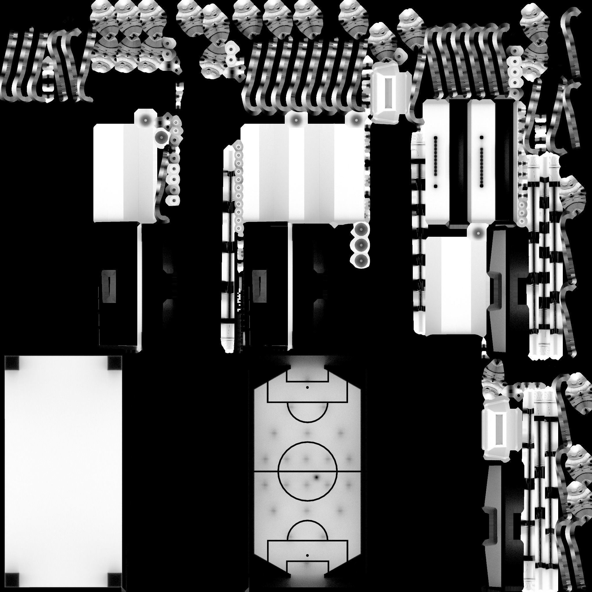 Football table 3D model_11