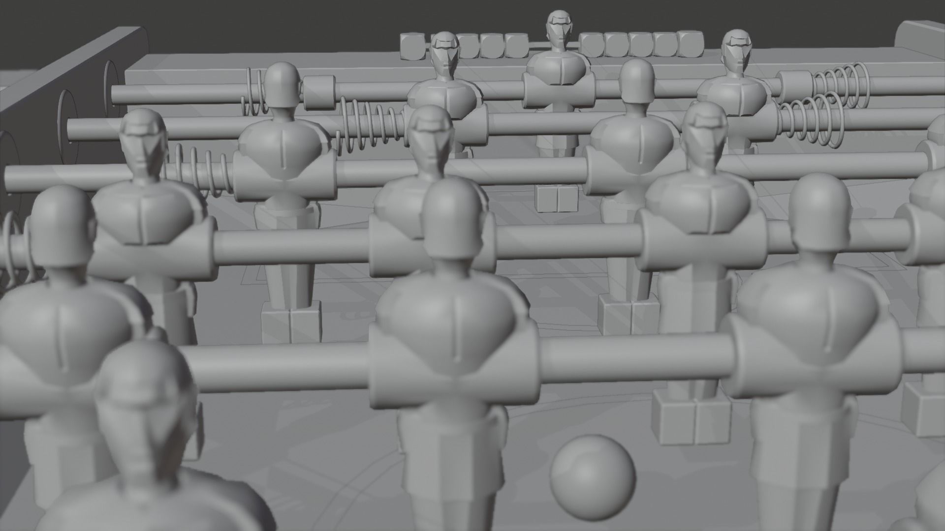 Football table 3D model_5