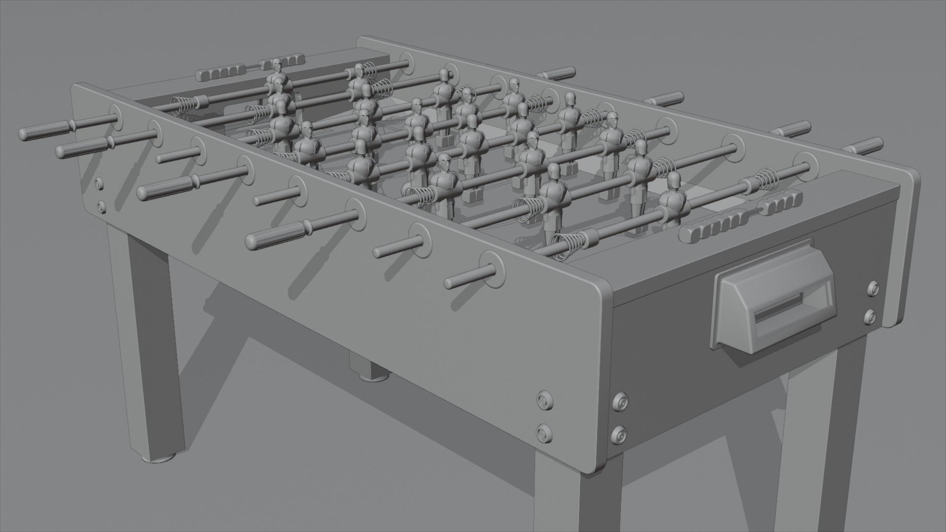 Football table 3D model_3