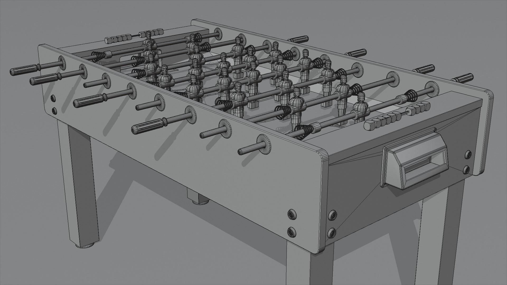 Football table 3D model_4