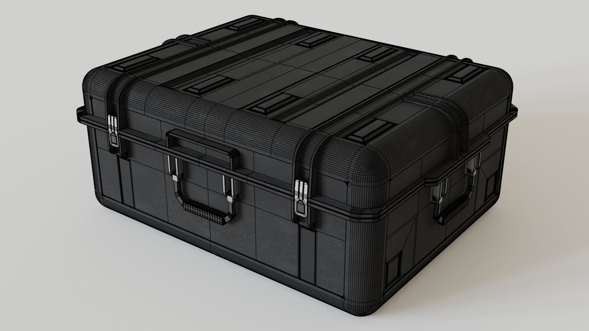 Scifi Crate 3D model_11