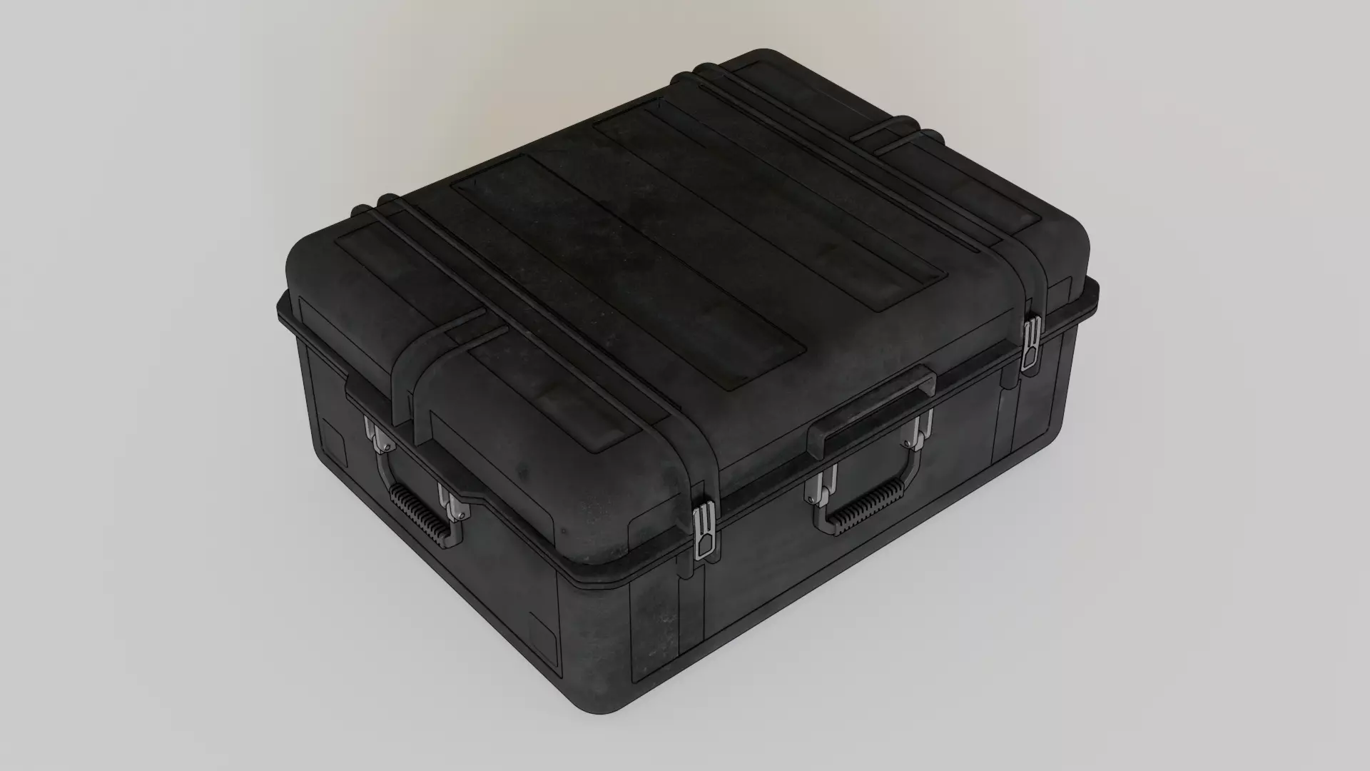 Scifi Crate 3D model_0