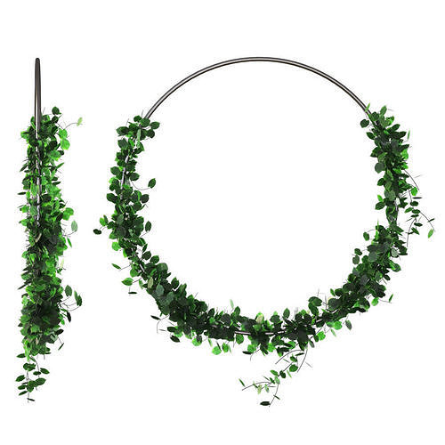 Green grass wreath 3D model