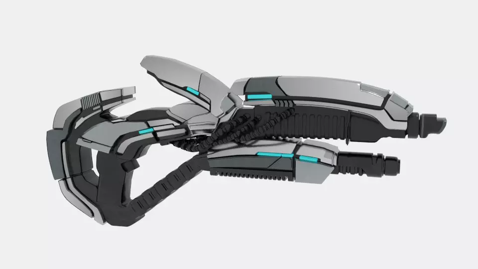 Me2 Gun Geth Plasma Shotgun 3D model