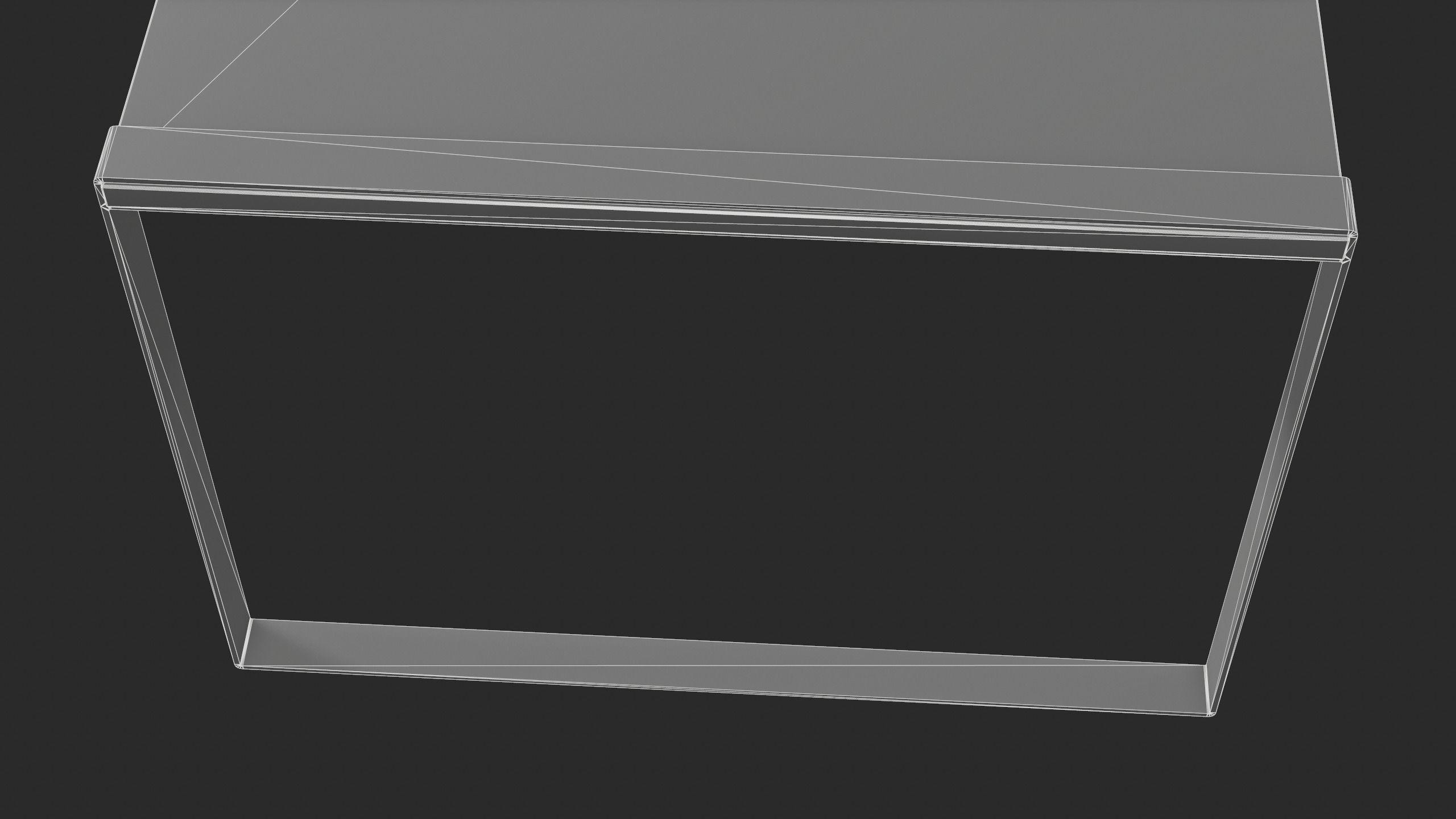 Modern Minimalistic Wooden Table Free low-poly 3D model_16