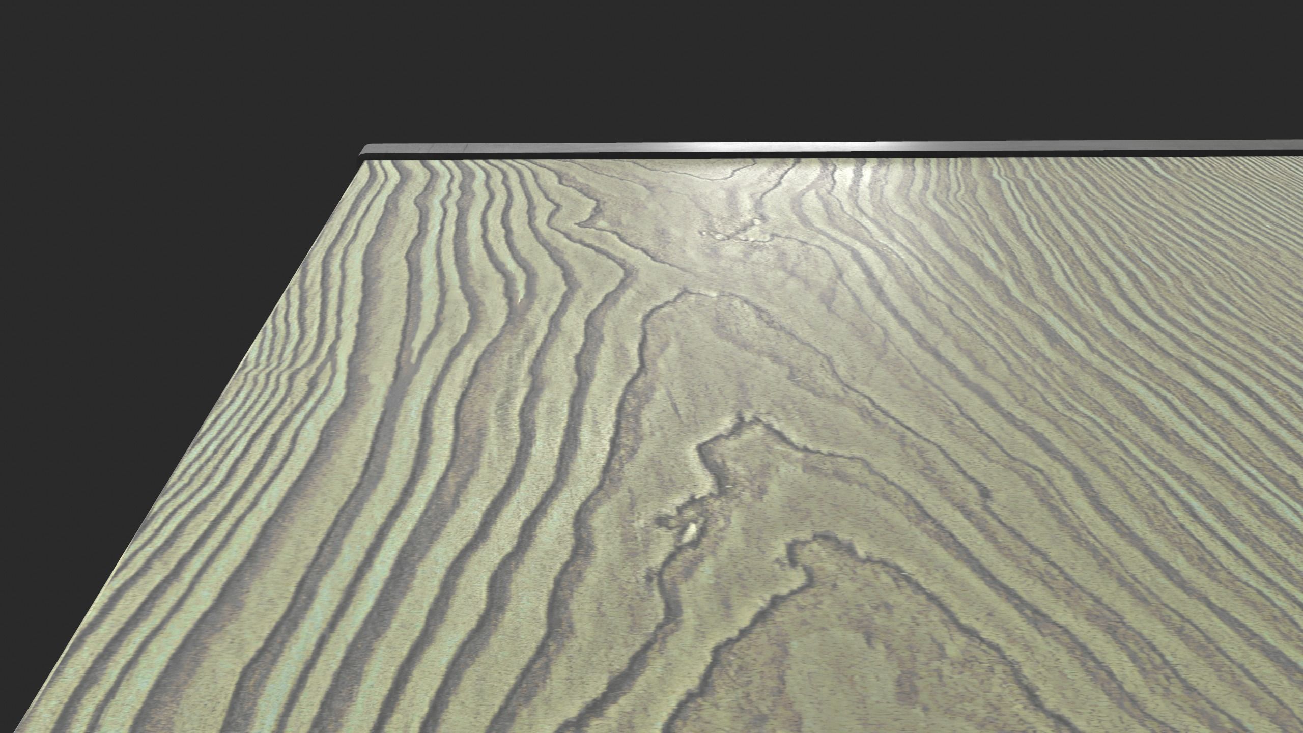 Modern Minimalistic Wooden Table Free low-poly 3D model_11