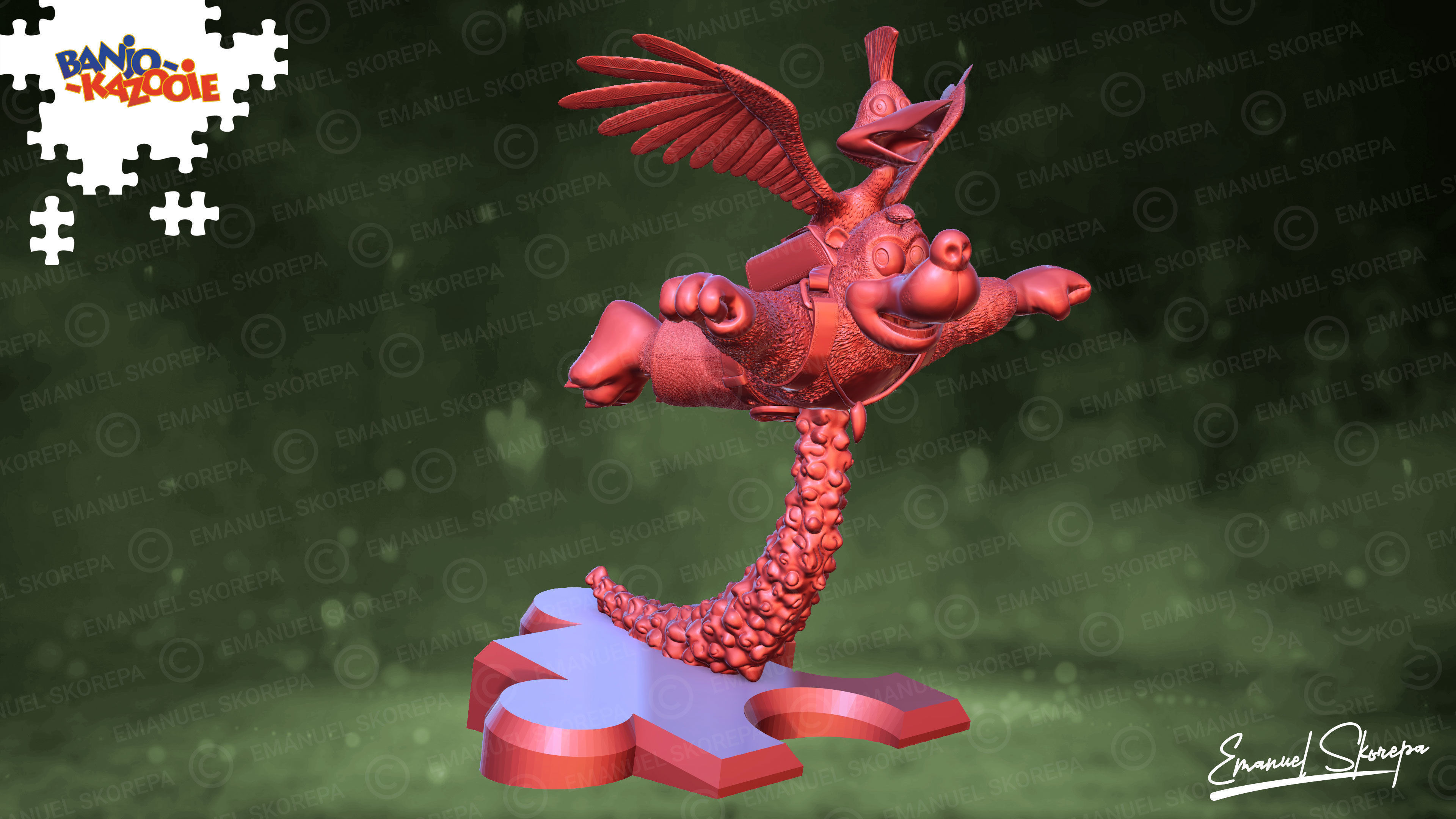 Banjo Kazooie 3D print model_2
