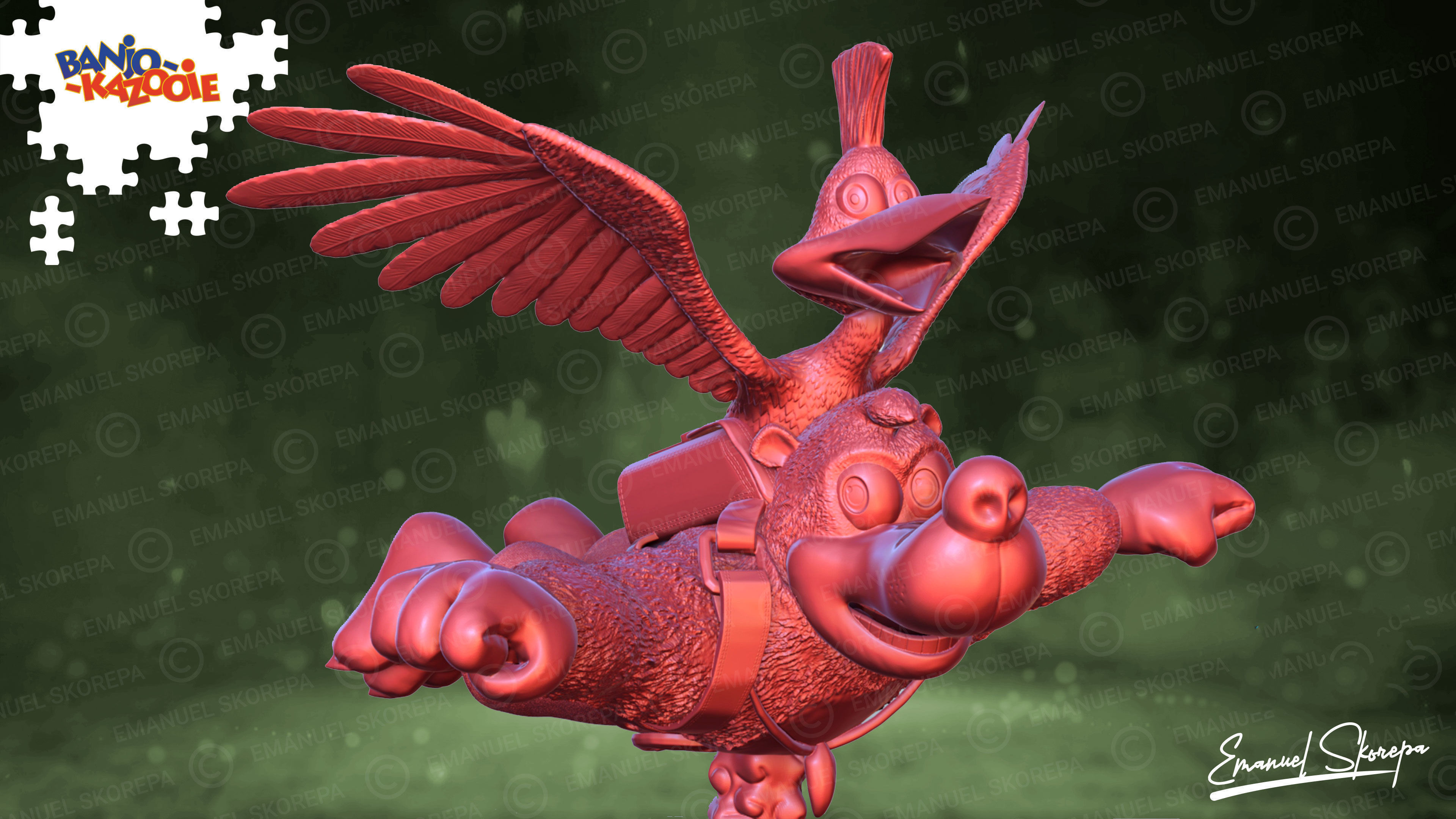 Banjo Kazooie 3D print model_1