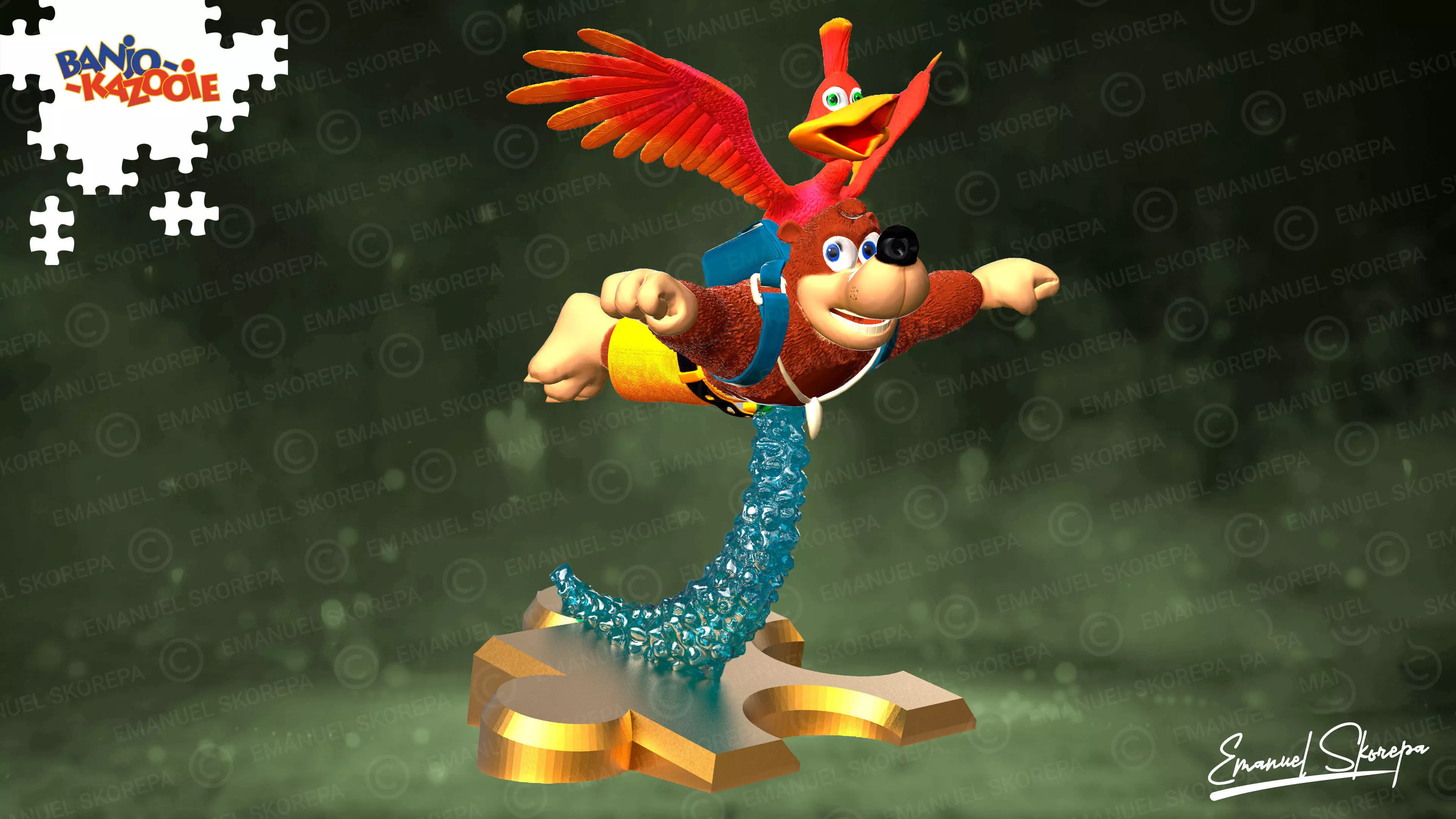 Banjo Kazooie 3D print model_0