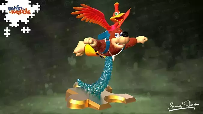 Banjo Kazooie 3D print model