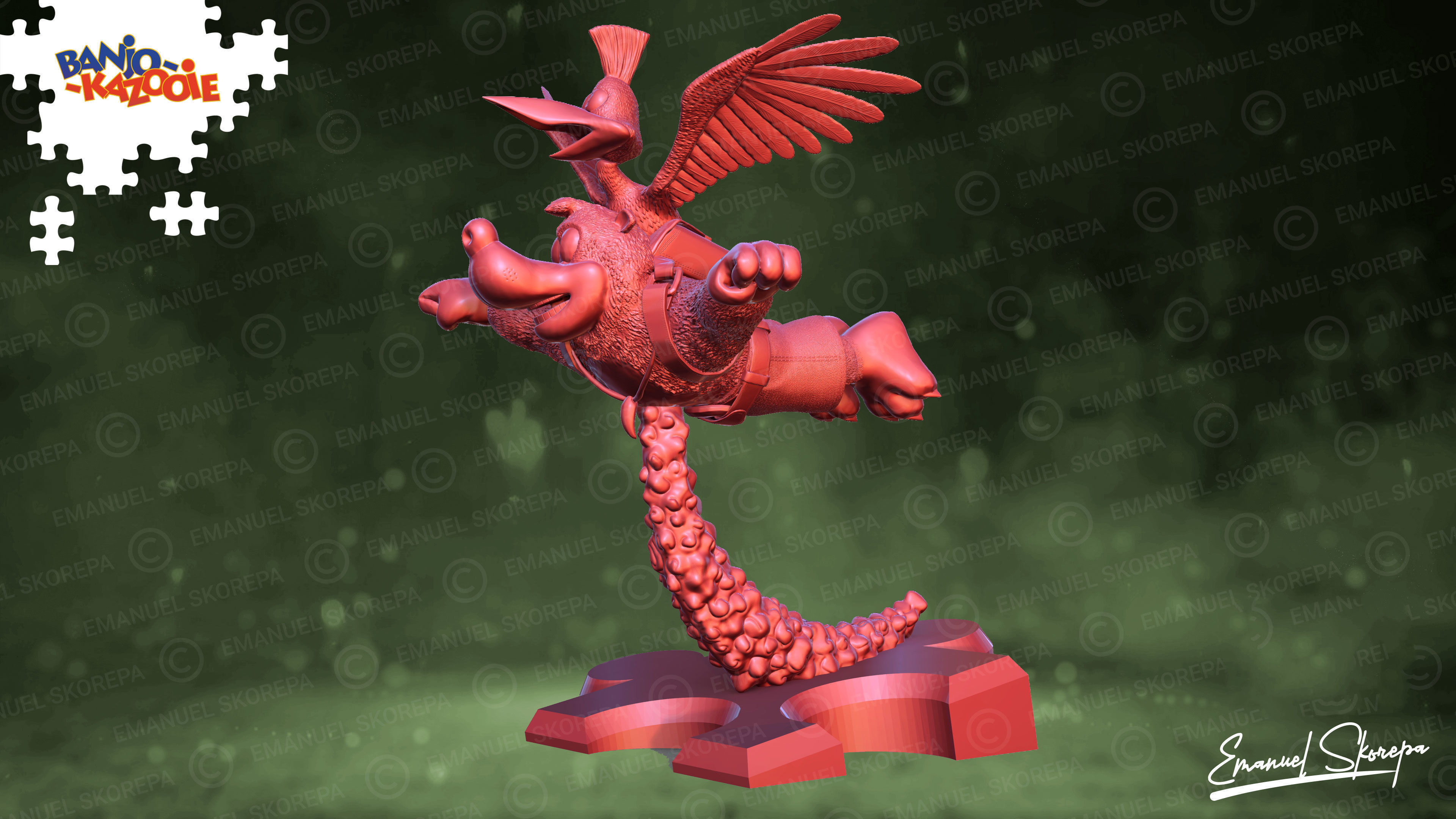 Banjo Kazooie 3D print model_4