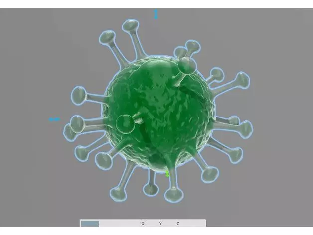 Corona virus 3d model for 3d print coronavirus 3D print model