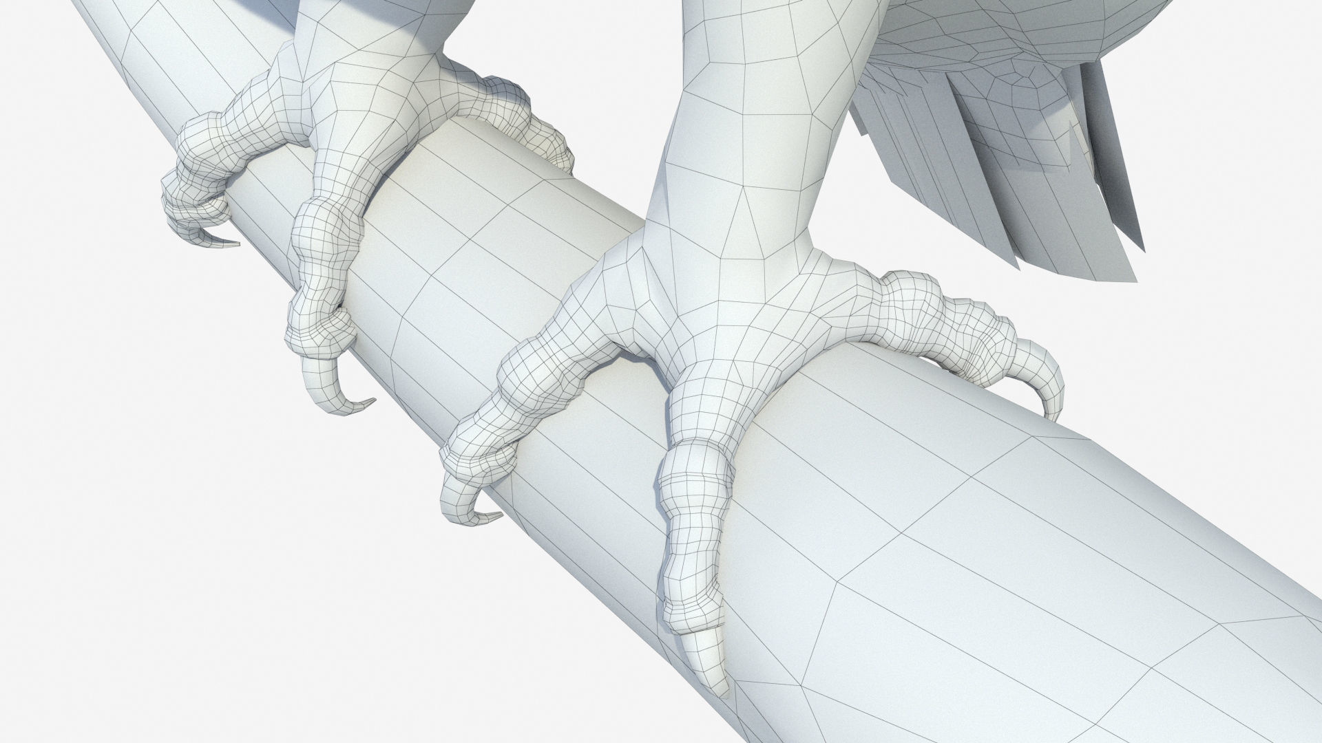 Great Horned Owl 3D model_10