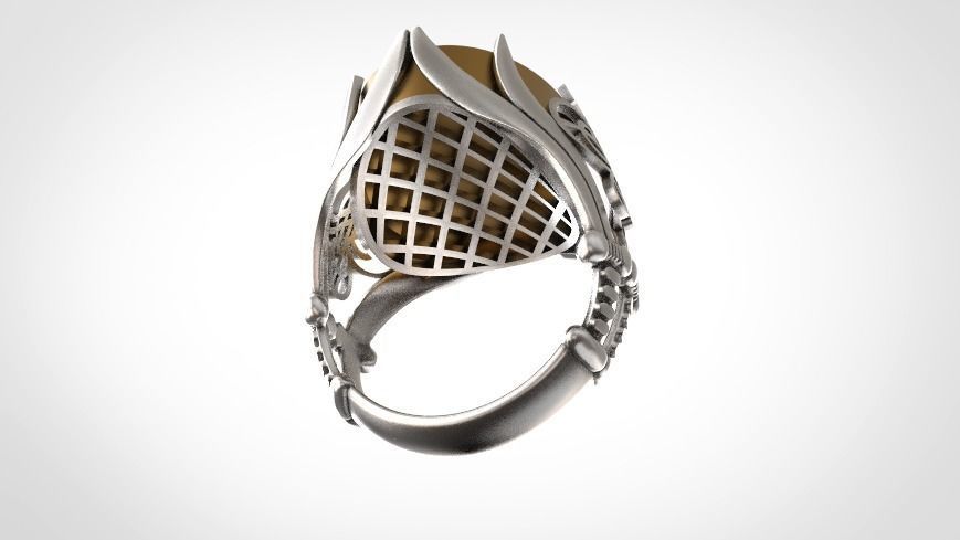 man rings 3D print model_7