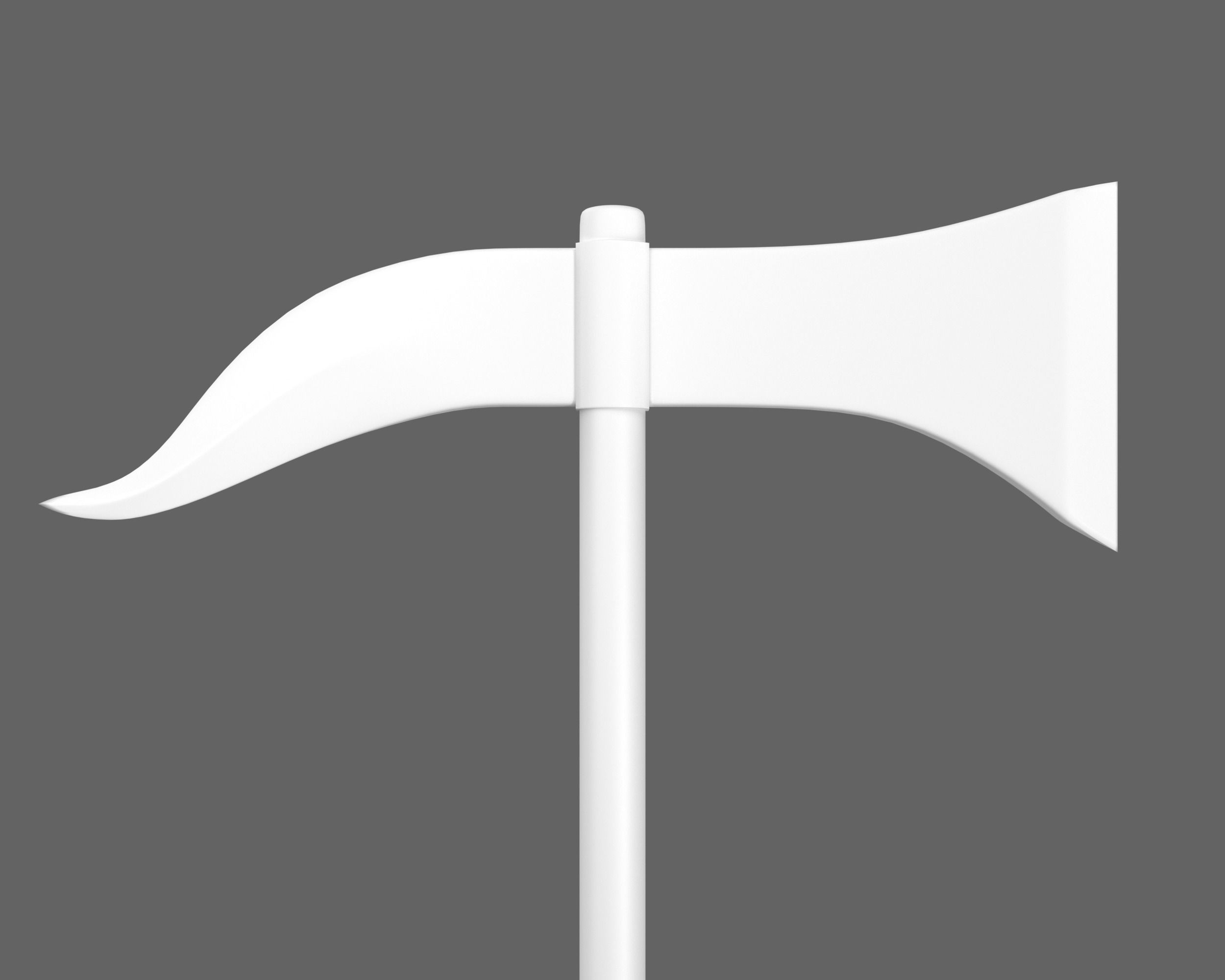 Ancient Roman Dolabra Low-poly 3D model_9