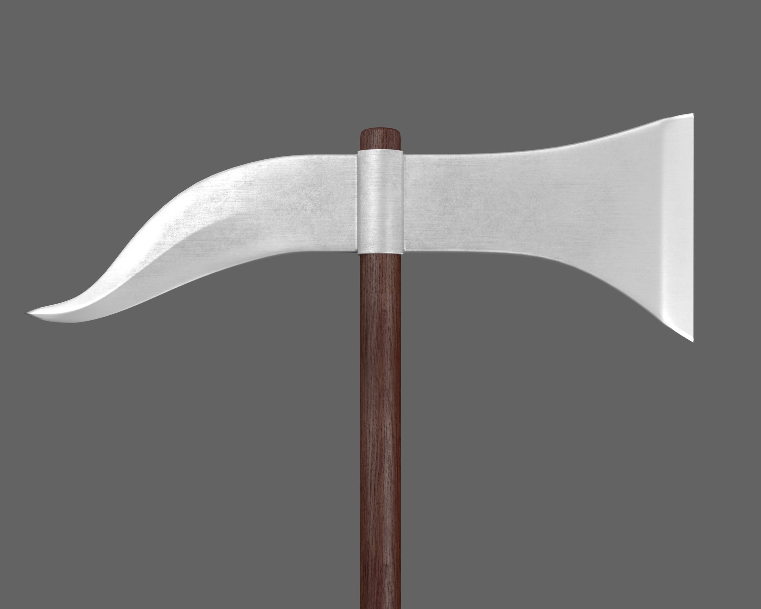 Ancient Roman Dolabra Low-poly 3D model_8