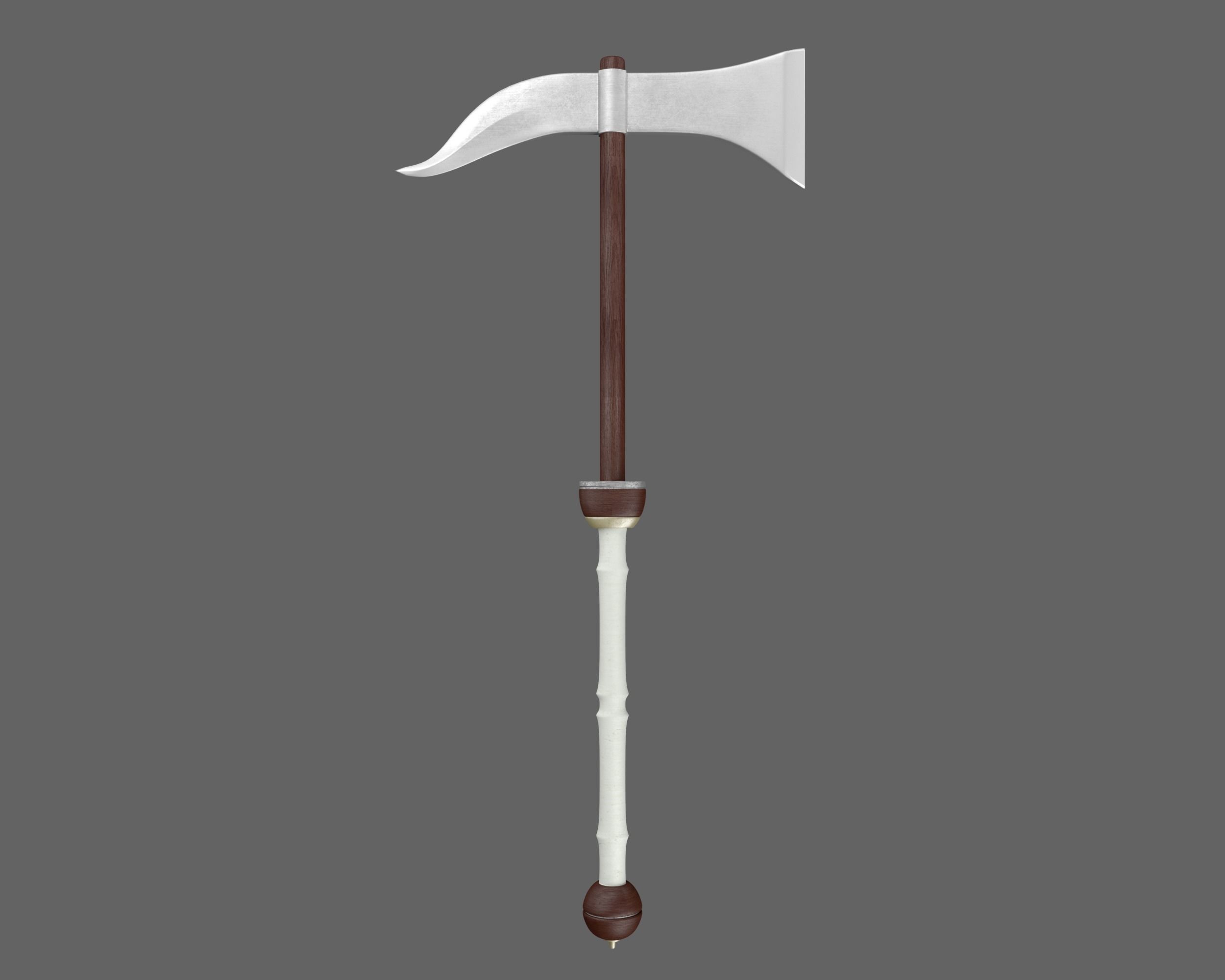 Ancient Roman Dolabra Low-poly 3D model_5