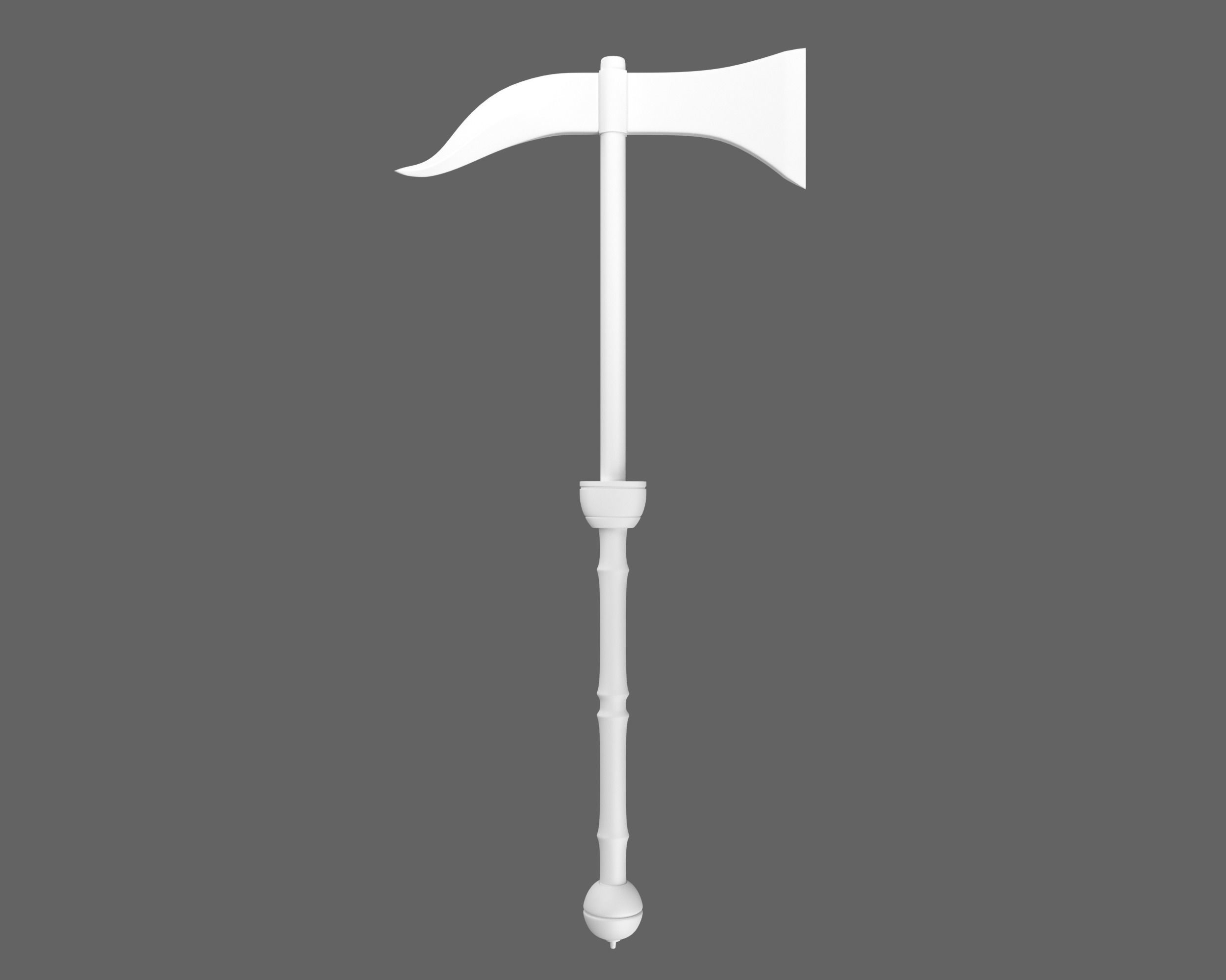 Ancient Roman Dolabra Low-poly 3D model_6