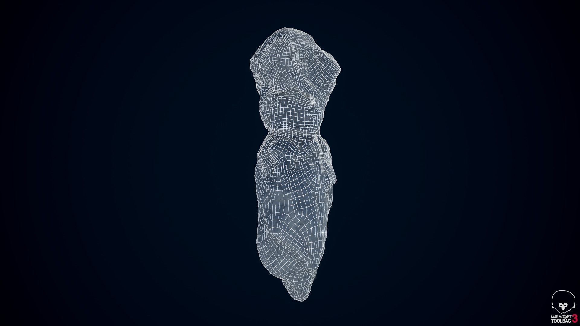 Iceberg floating in ocean Low-poly 3D model_20