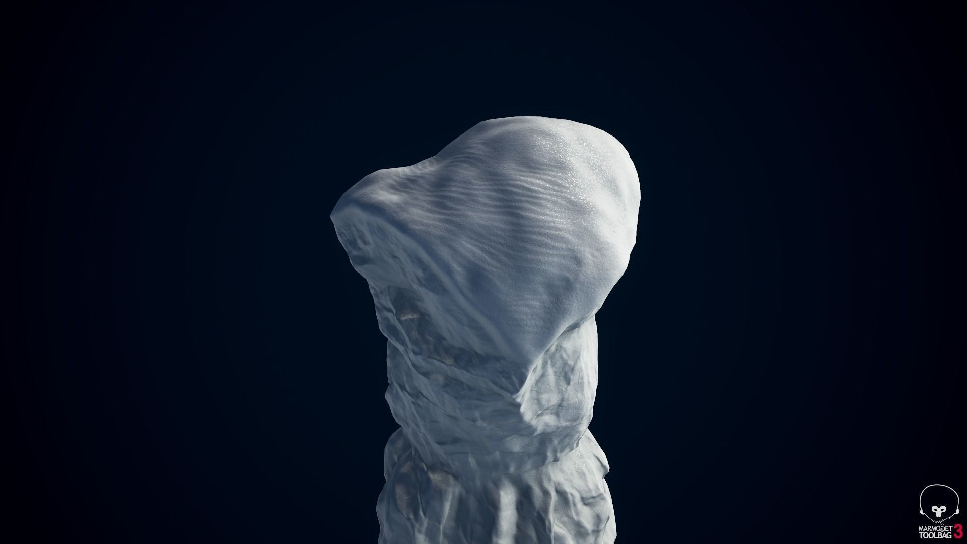 Iceberg floating in ocean Low-poly 3D model_18