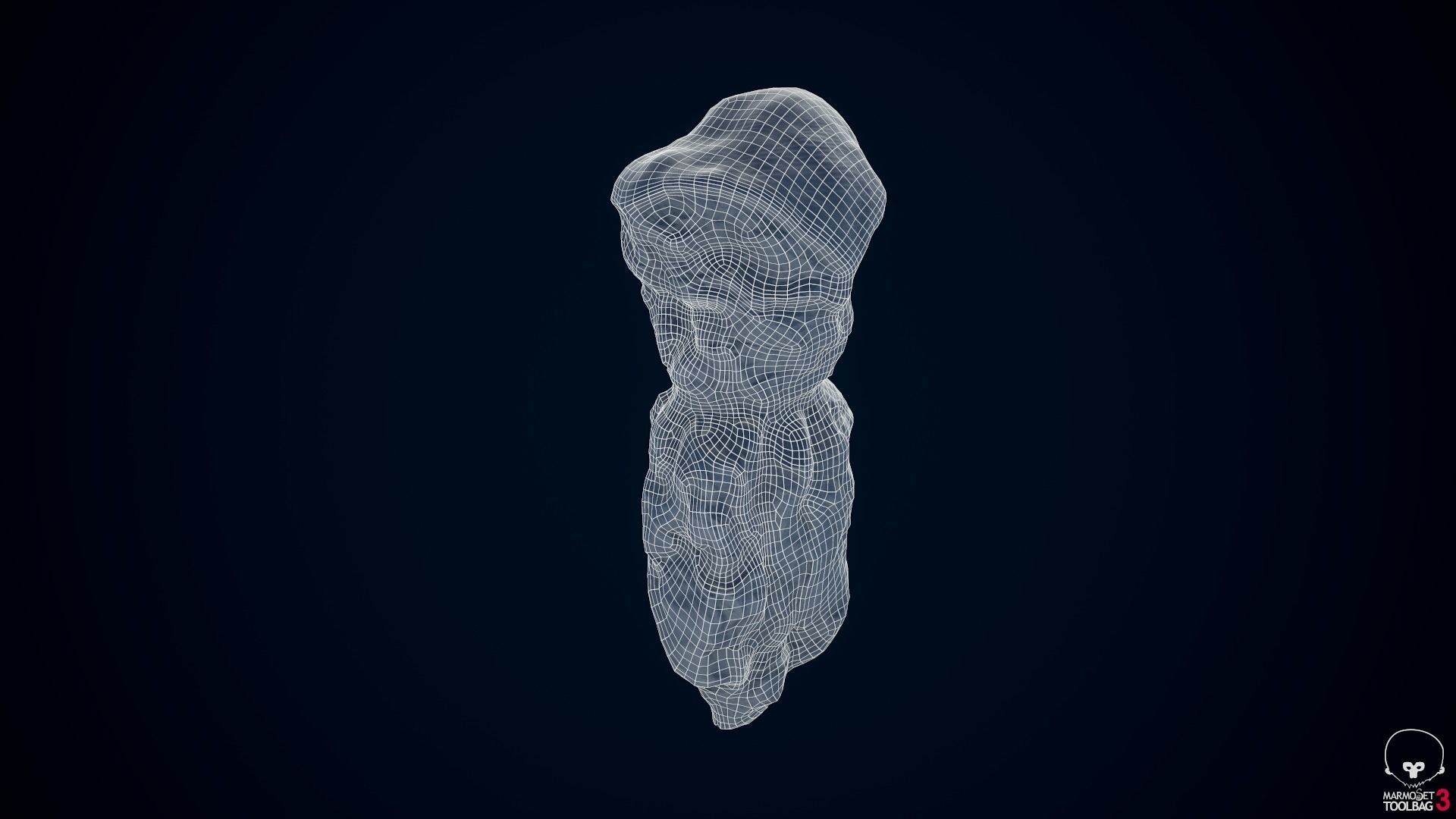 Iceberg floating in ocean Low-poly 3D model_23