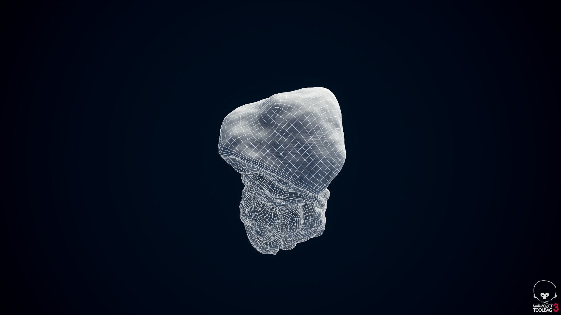 Iceberg floating in ocean Low-poly 3D model_24