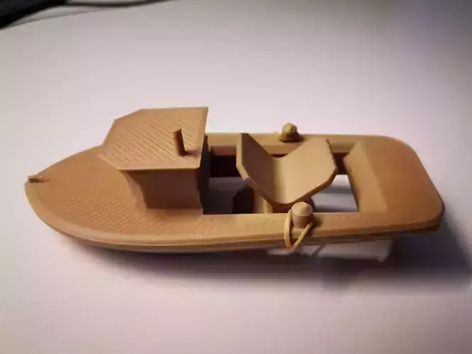 RUBBER BAND BOAT TOY 3D print model