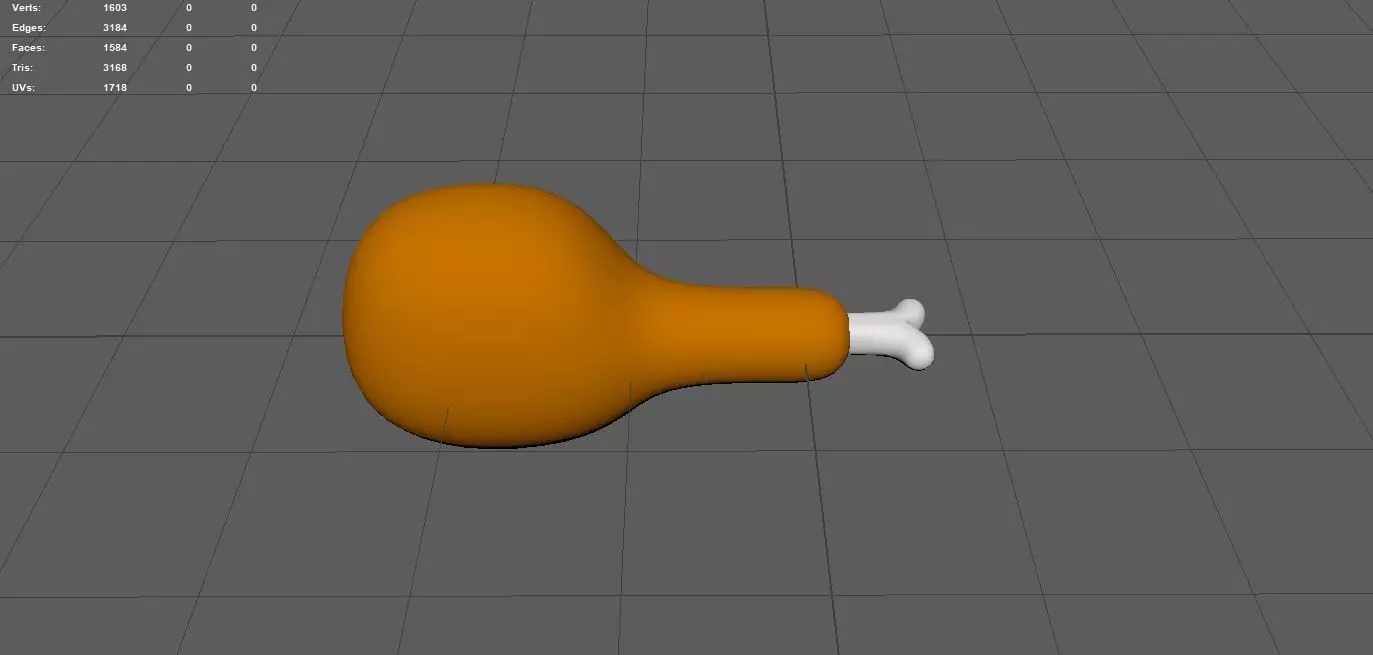 Cartoon Chickenwing 3D model