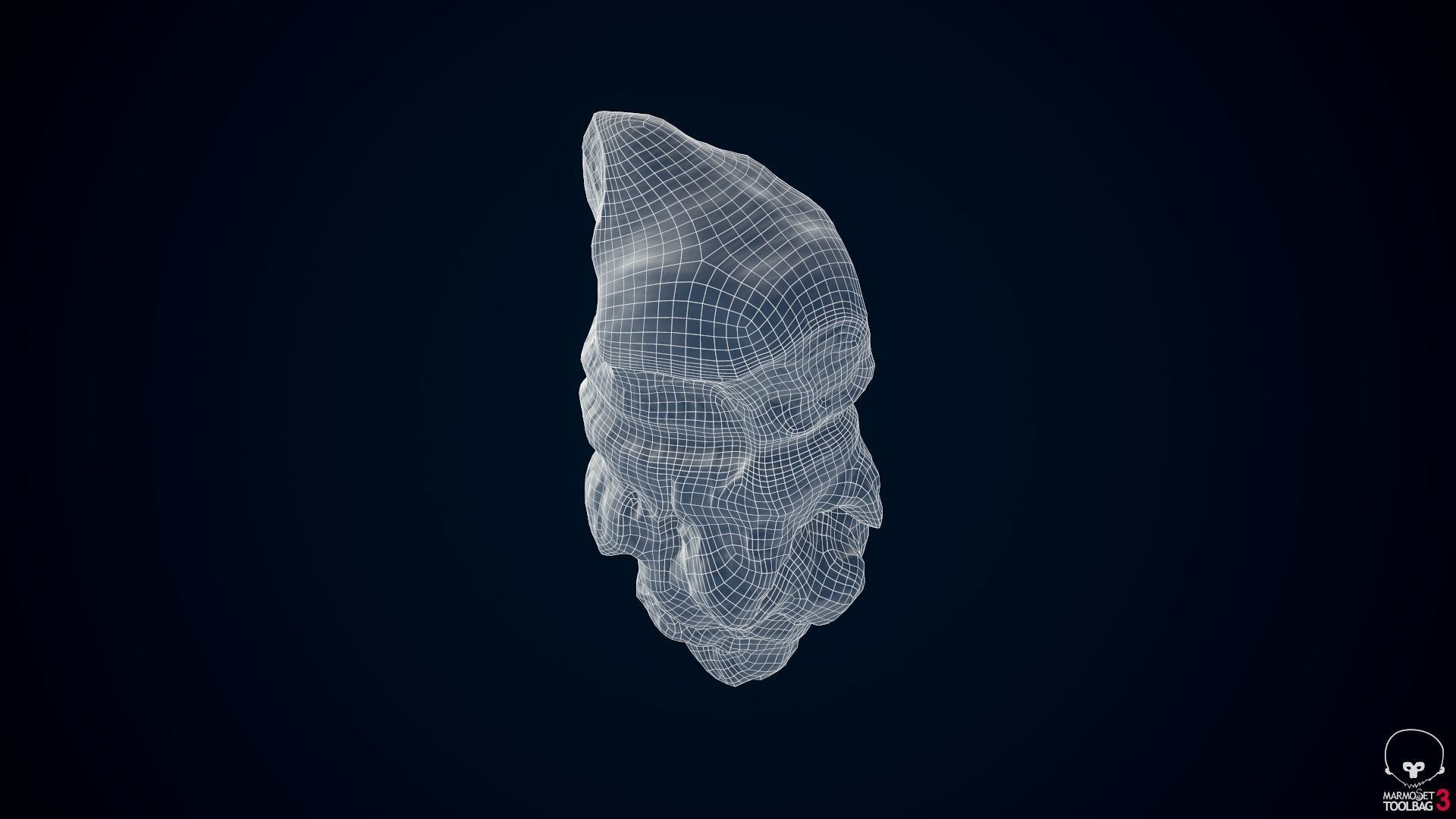 Iceberg floating in ocean Low-poly 3D model_23