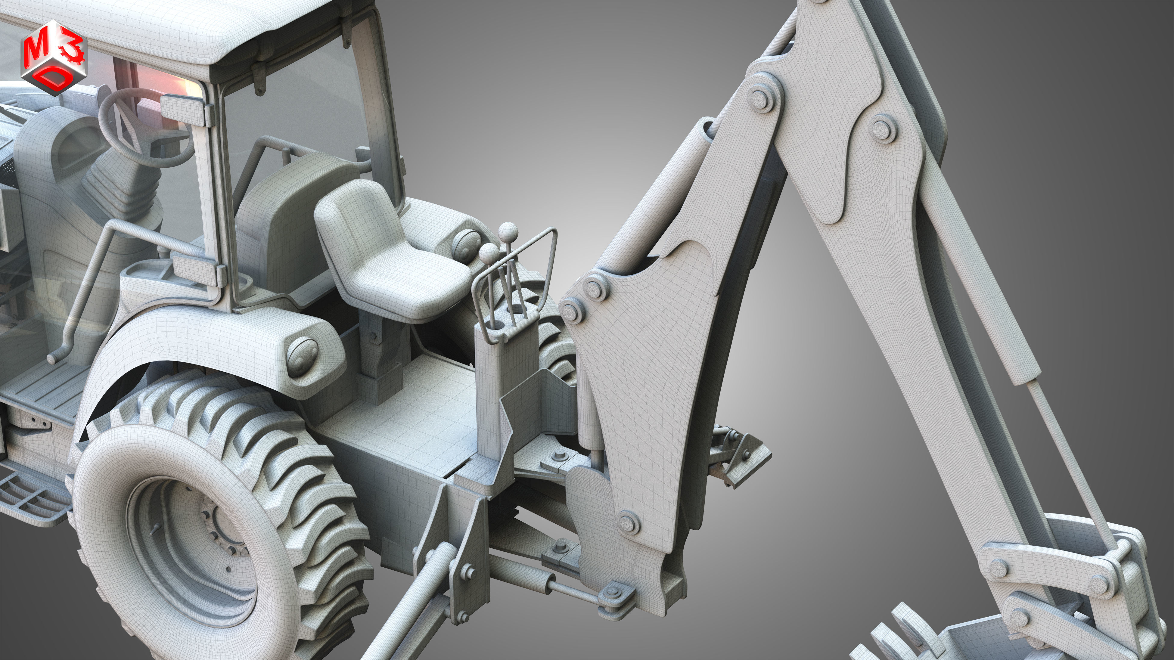 JD - 3033R  Tractor 3D model_20