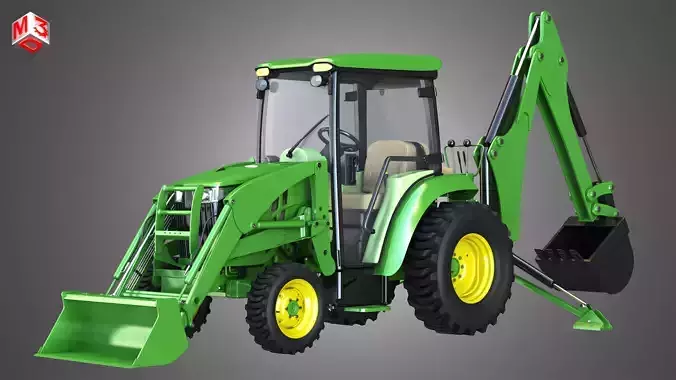 JD - 3033R  Tractor 3D model