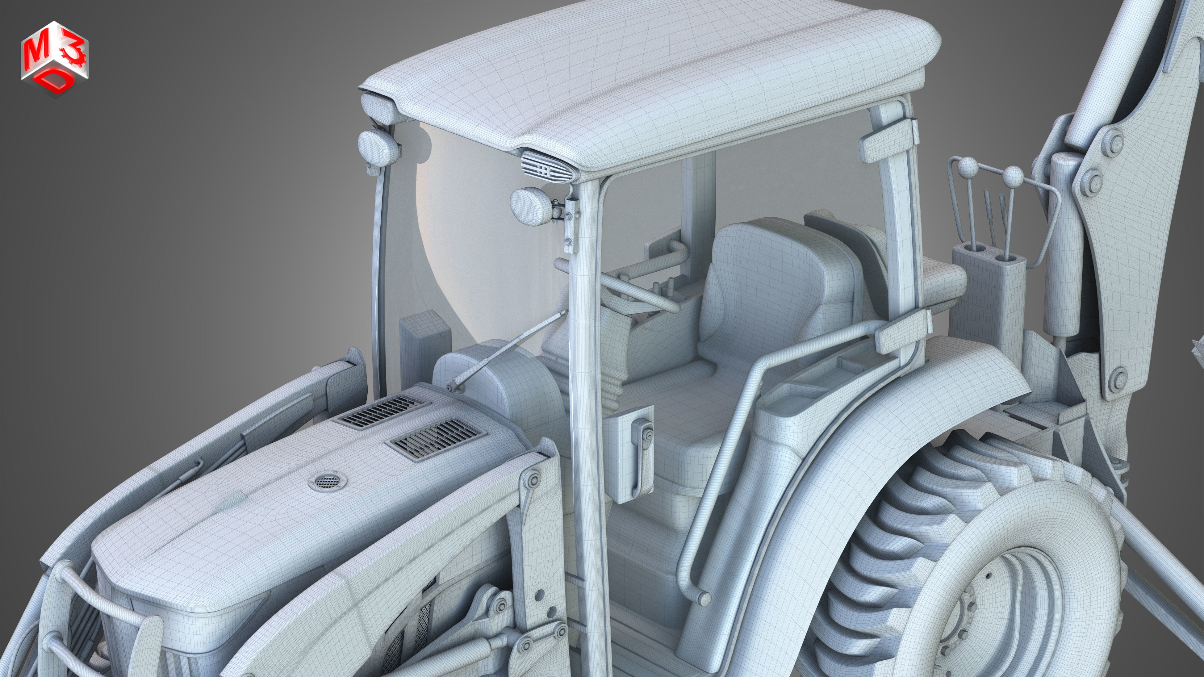 JD - 3033R  Tractor 3D model_18