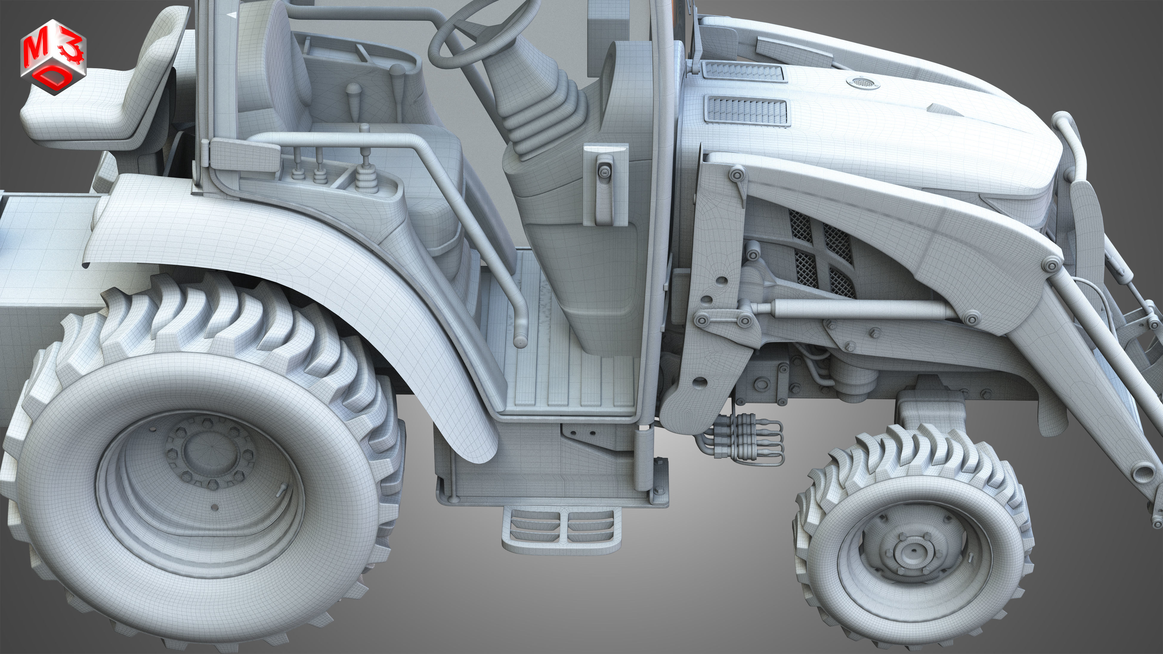 JD - 3033R  Tractor 3D model_21