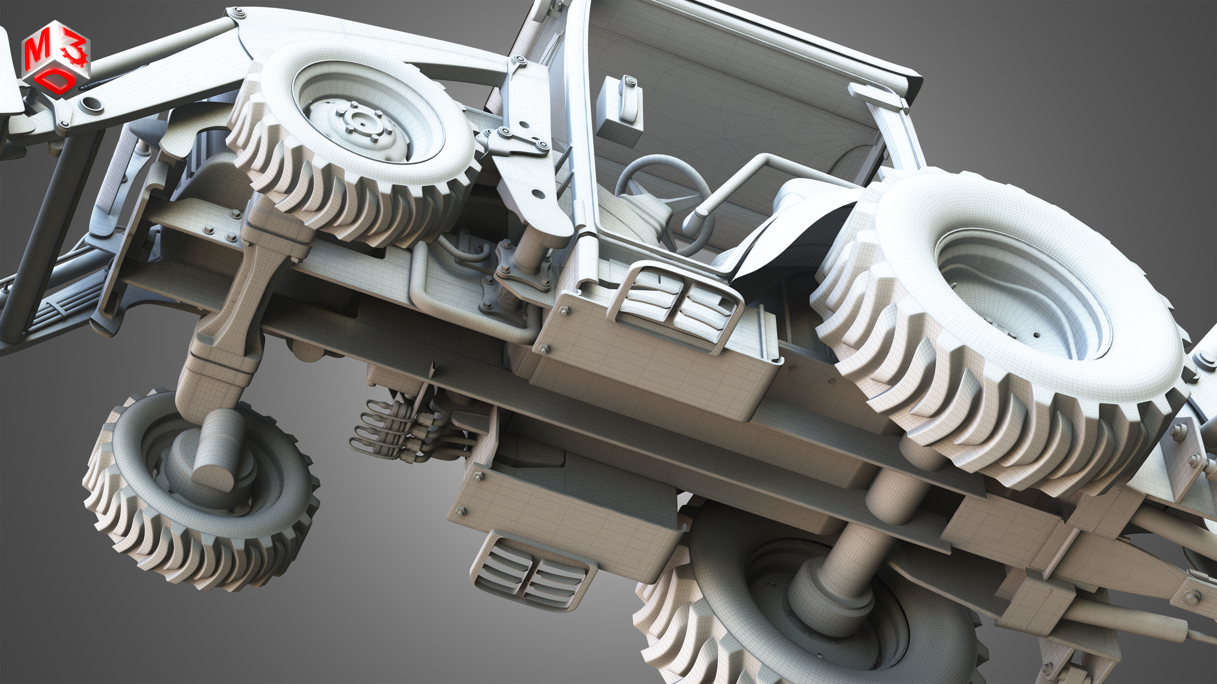 JD - 3033R  Tractor 3D model_23