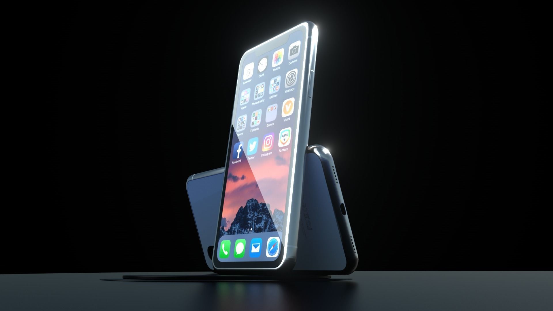 Iphone X 3D model_1