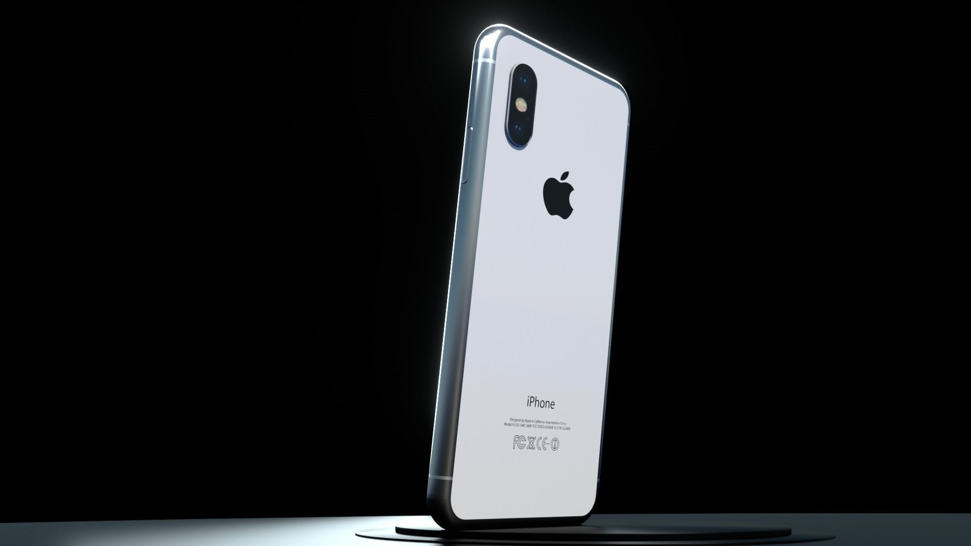 Iphone X 3D model_2